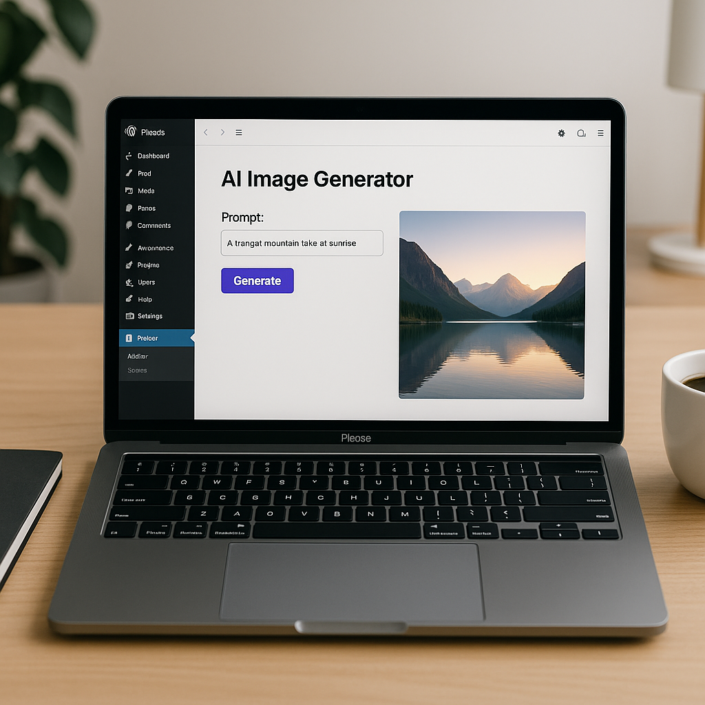 AI Image Generator for WordPress – Plixora Generate Image Tool Demo section image
