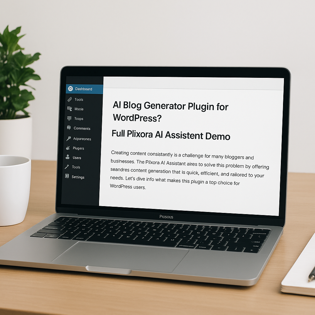 best ai blog generator plugin for wordpress? full plixora ai assistant demo section image