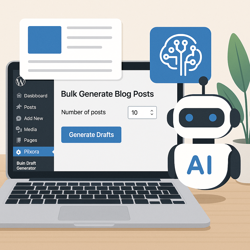 Bulk Generate Blog Posts in WordPress with AI (Plixora Bulk Draft Generator Demo)