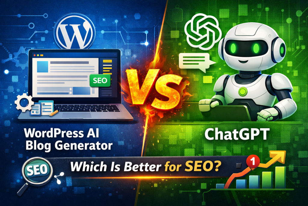 WordPress AI Blog Generator vs ChatGPT: Which Is Better for SEO?