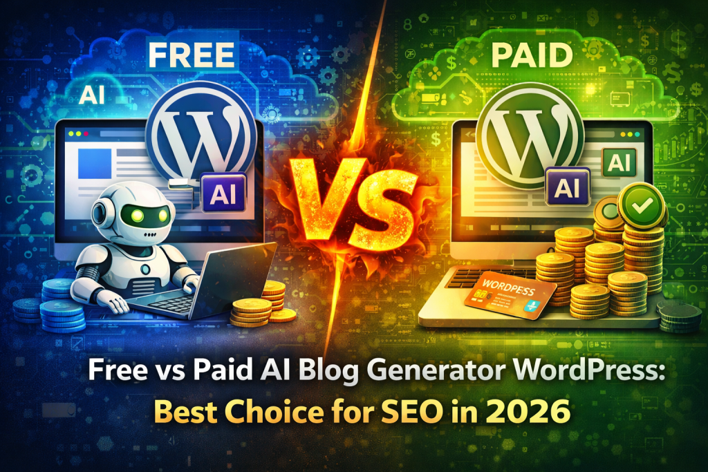 Free vs Paid AI Blog Generator for WordPress: What Should You Choose?