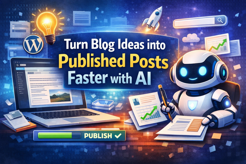 How to Turn Blog Ideas into Published Posts Faster with AI